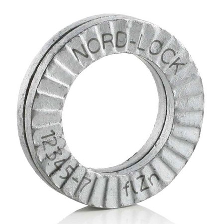 NORD-LOCK Wedge Lock Washer, Steel, Advanced Corrosion Resistance Finish, 100 PK 1286******